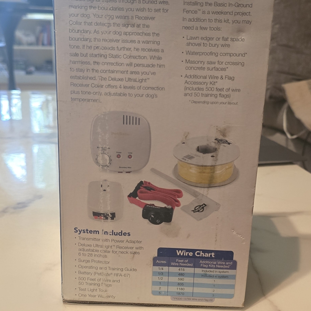 Wireless Dog Fence System - White